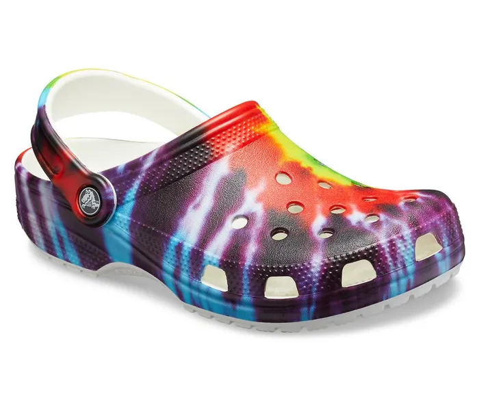 Crocs Classic TieDye Graphic Clog Multi WomensMens Clogs