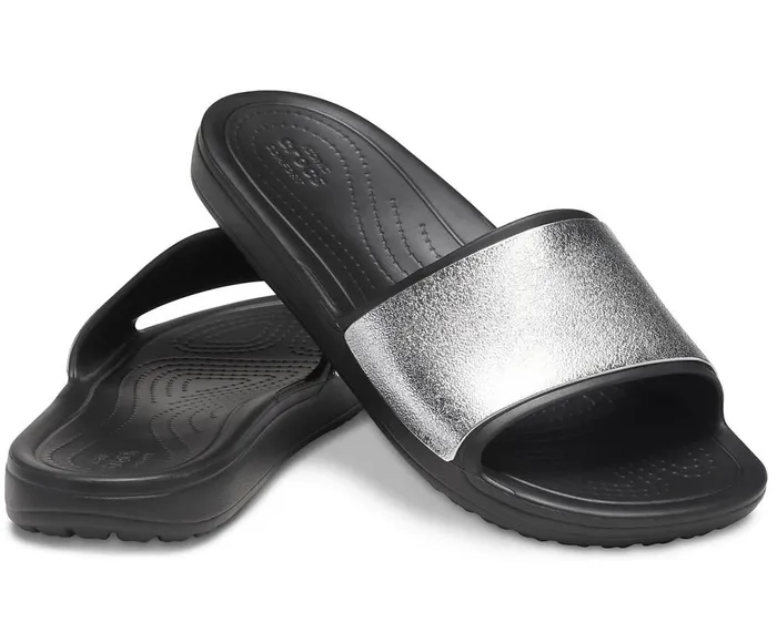 Crocs Crocs Sloane Shine Low Slide Black Womens Sandals