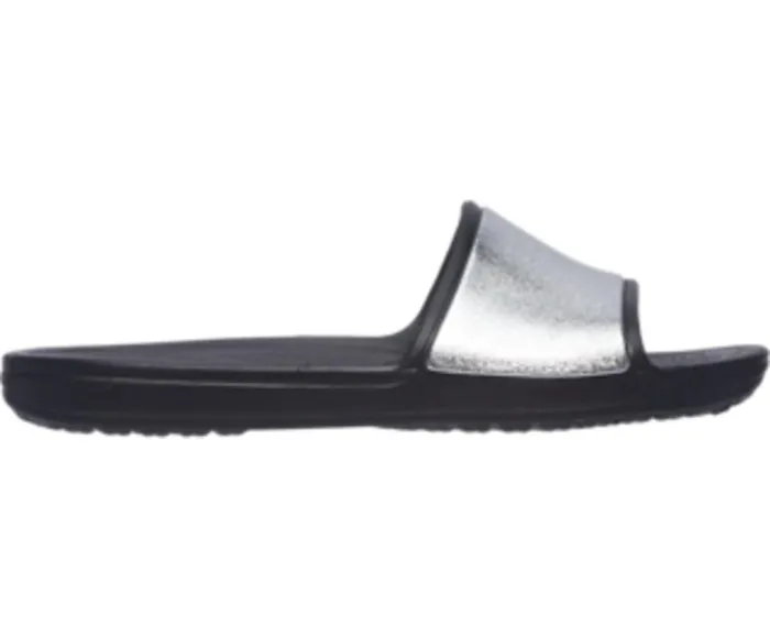 Crocs Crocs Sloane Shine Low Slide Black Womens Sandals