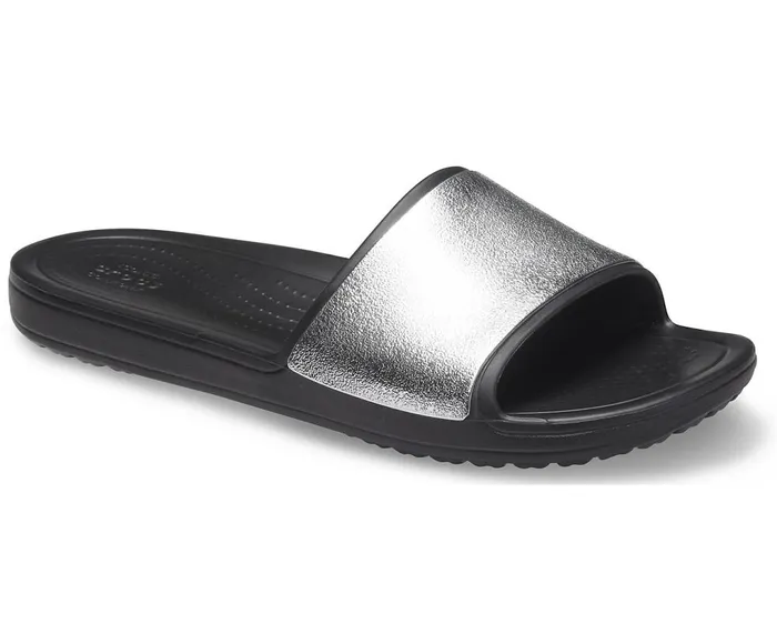 Crocs Crocs Sloane Shine Low Slide Black Womens Sandals