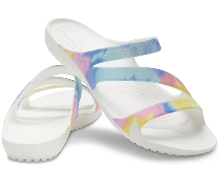 Crocs Kadee II Graphic Sandal Multi White Womens Sandals