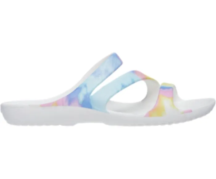 Crocs Kadee II Graphic Sandal Multi White Womens Sandals