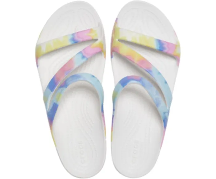 Crocs Kadee II Graphic Sandal Multi White Womens Sandals