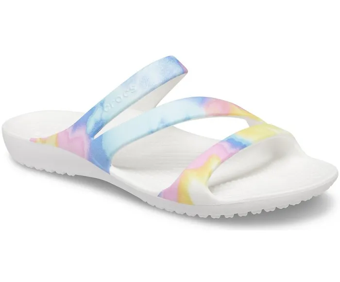 Crocs Kadee II Graphic Sandal Multi White Womens Sandals