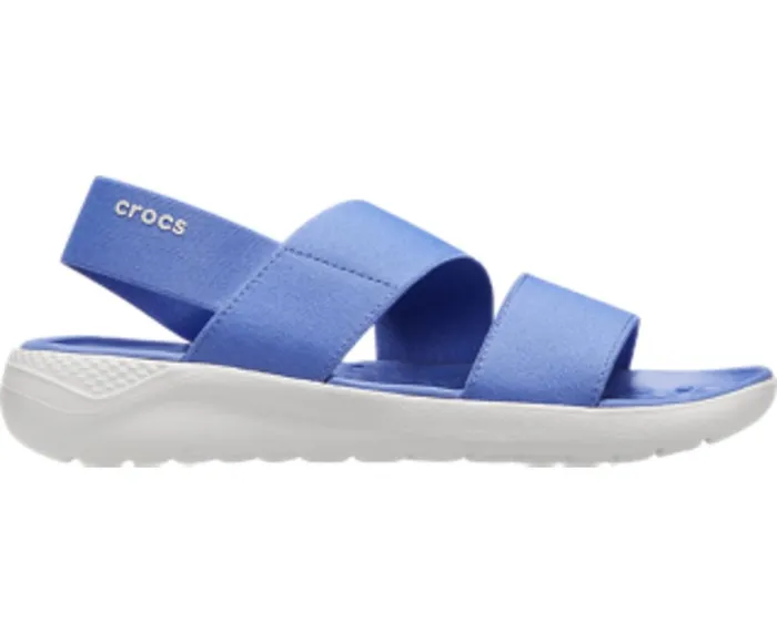 Crocs LiteRide Stretch Sandal LapisWhite Womens Sandals