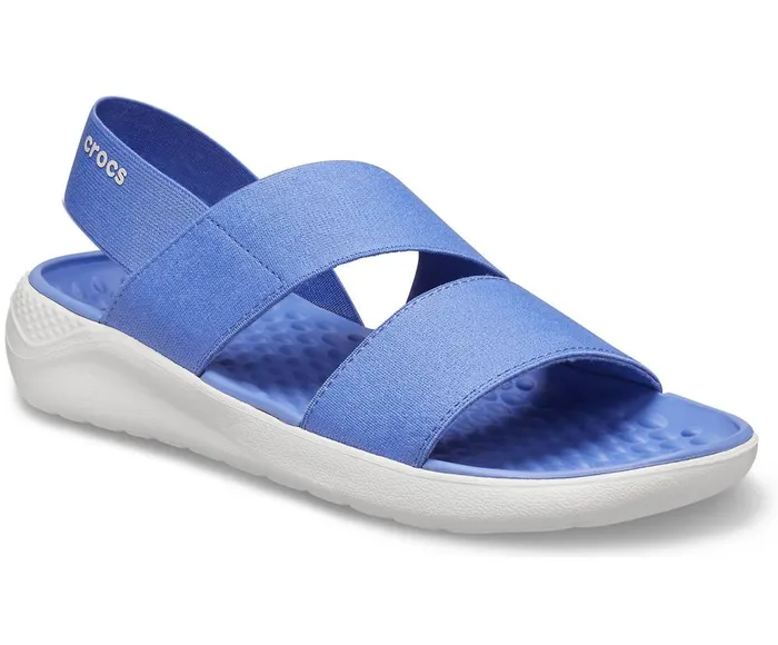 Crocs LiteRide Stretch Sandal LapisWhite Womens Sandals