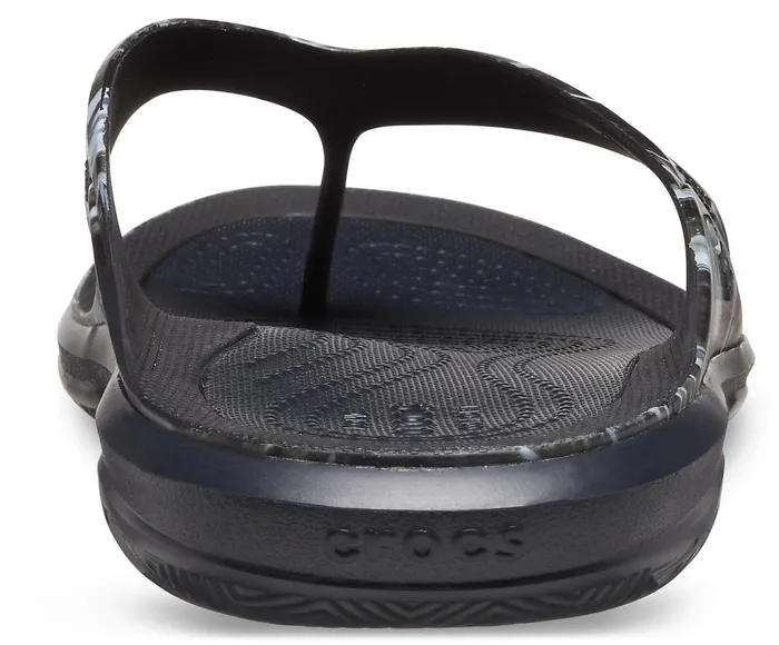 Crocs Swiftwater Mossy Oak Elements Wave Flip Black Mens FlipFlops