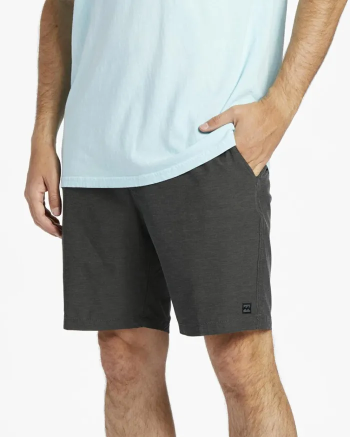 Crossfire Elastic Waist Submersible Shorts 18034 Asphalt Men Billabong Shorts