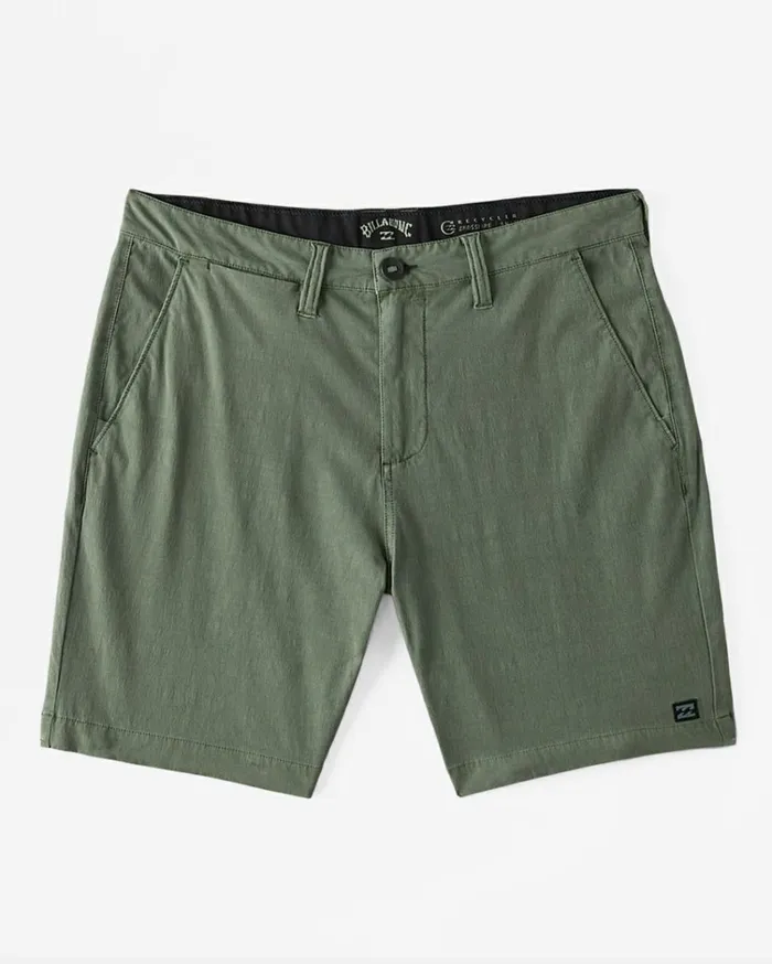 Crossfire Wave Washed 18034 Hybrid Submersible Shorts Sage Men Billabong Shorts