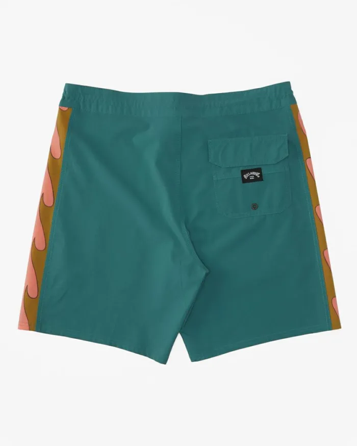 D Bah Lo Tide 18034 Boardshorts Teal Men Billabong Side Pockets