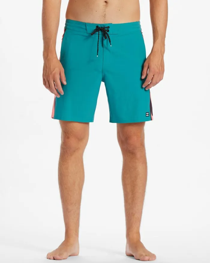 D Bah Lo Tide 18034 Boardshorts Teal Men Billabong Side Pockets