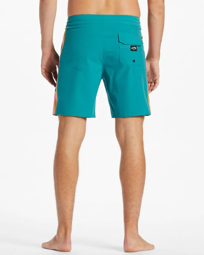D Bah Lo Tide 18034 Boardshorts Teal Men Billabong Side Pockets