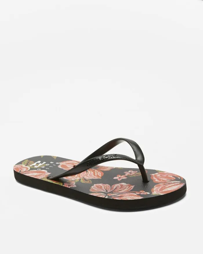 Dama Rubber Flip Flop Sandals Black Pebble 2 Women Billabong Shoes