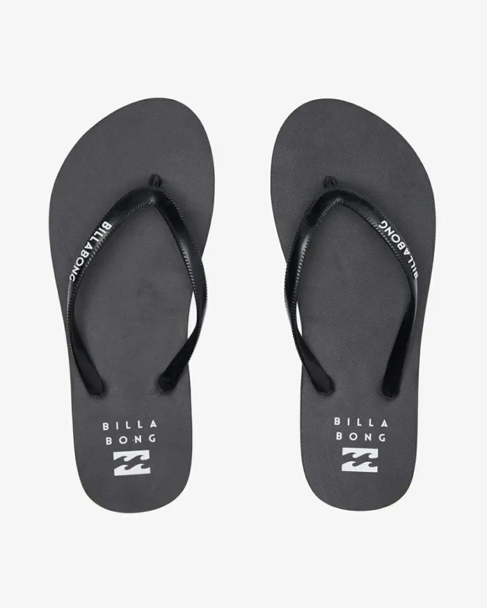 Dama Rubber Flip Flop Sandals Black White 2 Women Billabong Shoes