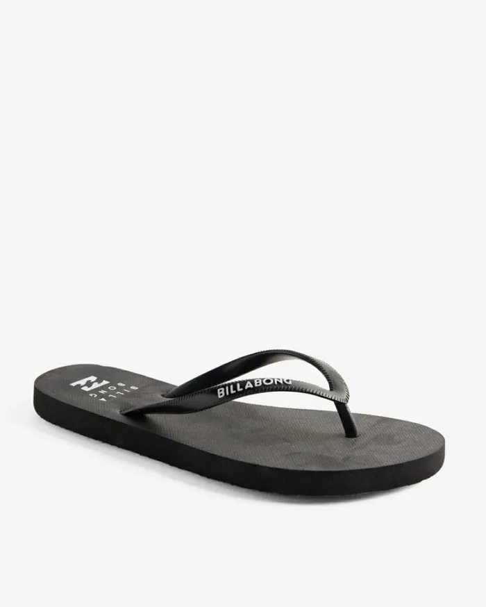 Dama Rubber Flip Flop Sandals Black White 2 Women Billabong Shoes