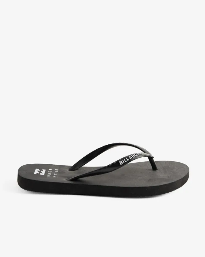 Dama Rubber Flip Flop Sandals Black White 2 Women Billabong Shoes