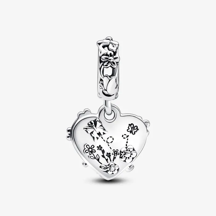 Dangle Charms Women Pandora Disney Winnie The Pooh and Piglet Double Dangle Charm