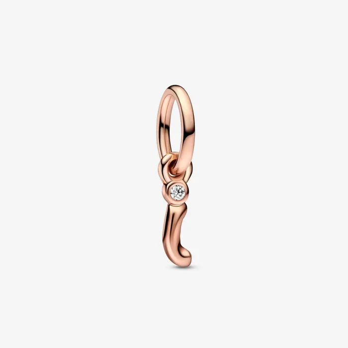 Dangle Charms Women Pandora Letter I Script Alphabet Dangle Charm