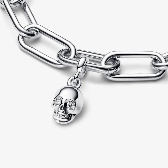 Dangle Charms Women Pandora Online ME Skull Mini Dangle Charm