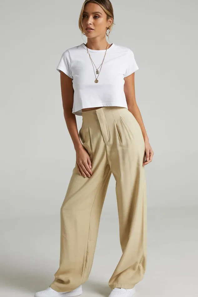 Danzel Top 8211 Boxy Fit Cap Sleeve Crop Top In White Women Showpo Basics