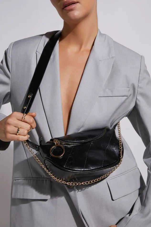 Dawson Crossbody Bag In BlackGold Women Showpo Bags