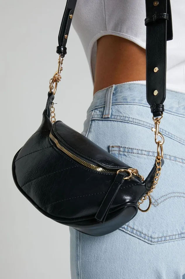 Dawson Crossbody Bag In BlackGold Women Showpo Bags