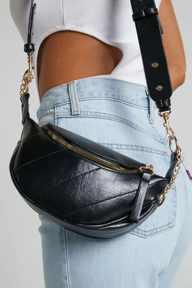 Dawson Crossbody Bag In BlackGold Women Showpo Bags