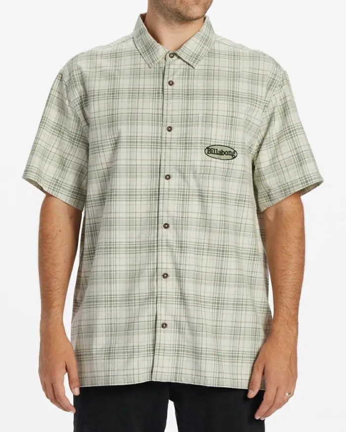 Daybreak Short Sleeve Shirt Stone Men Billabong Shirts