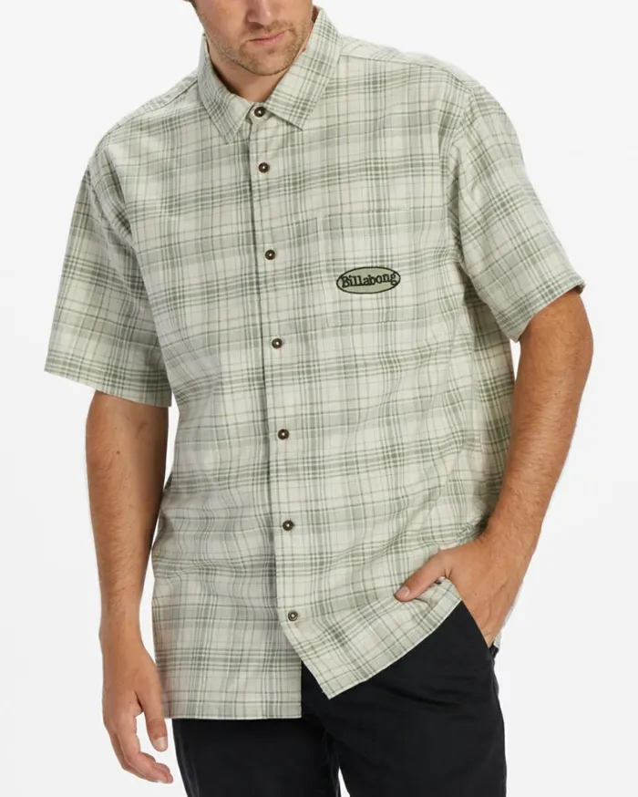 Daybreak Short Sleeve Shirt Stone Men Billabong Shirts