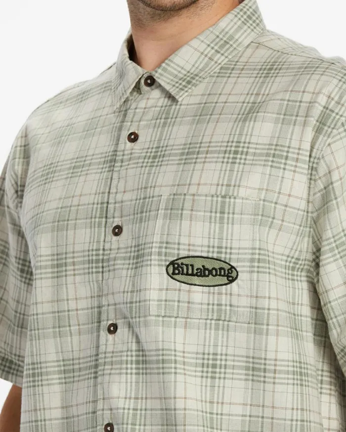 Daybreak Short Sleeve Shirt Stone Men Billabong Shirts