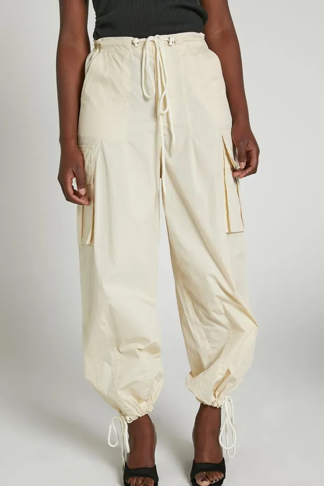 Dean Pants 8211 Drawstring Cargo Pants In Neutral Women Showpo Pants