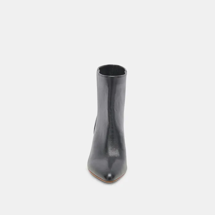 Dee Wide Booties Jet Black Leather Women Dolce Vita Boots and Booties