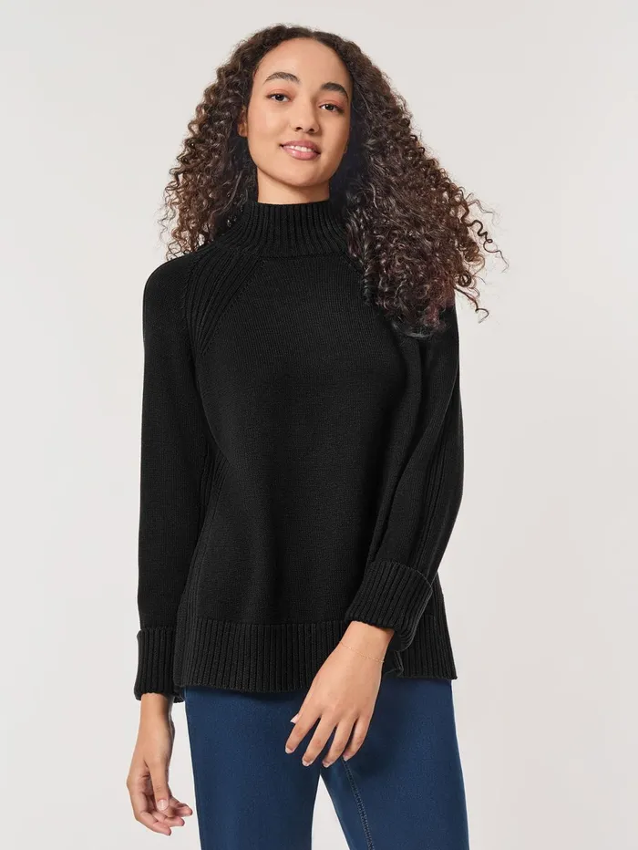 Directional Ribbed Sweater Women Jones New York Sweaters and Cardigans