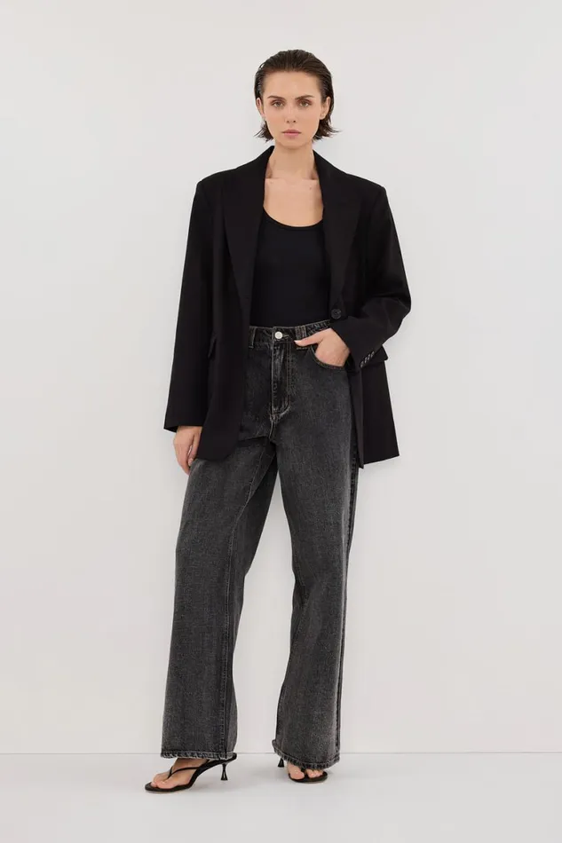 DISSH Blazers HARLEY BLACK BOYFRIEND BLAZER 8211 Women