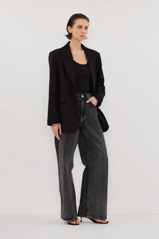 DISSH Blazers HARLEY BLACK BOYFRIEND BLAZER 8211 Women