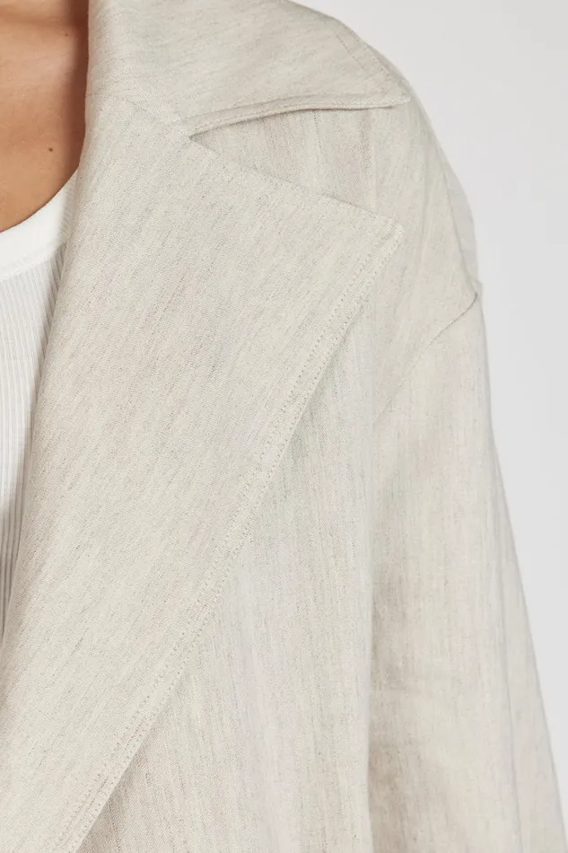 DISSH Coats JOSEPHINA NATURAL LINEN BLEND COAT 8211 Women