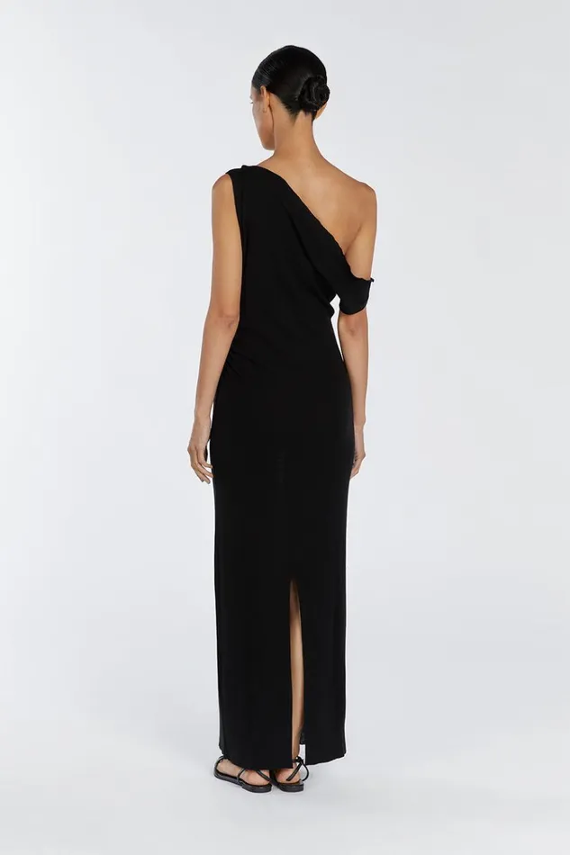 DISSH Event Dresses JUNIE BLACK KNIT MIDI DRESS 8211 Women