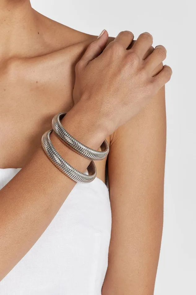 DISSH Jewellery LUV AJ FLEX CHAIN BRACELETS SILVER 8211 Women