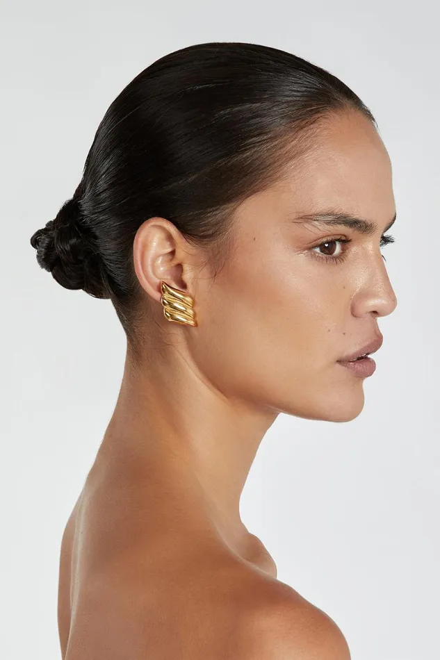 DISSH Jewellery PORTER WING GOLD EARRINGS 8211 Women