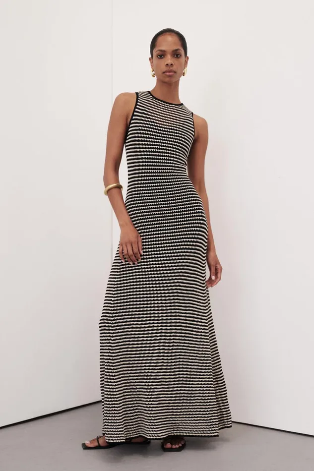 DISSH Knit Dresses NATE BLACK SLEEVELESS MAXI DRESS 8211 Women