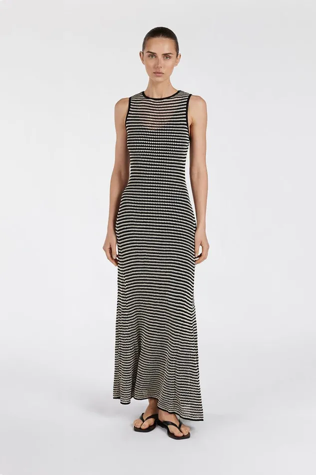 DISSH Knit Dresses NATE BLACK SLEEVELESS MAXI DRESS 8211 Women