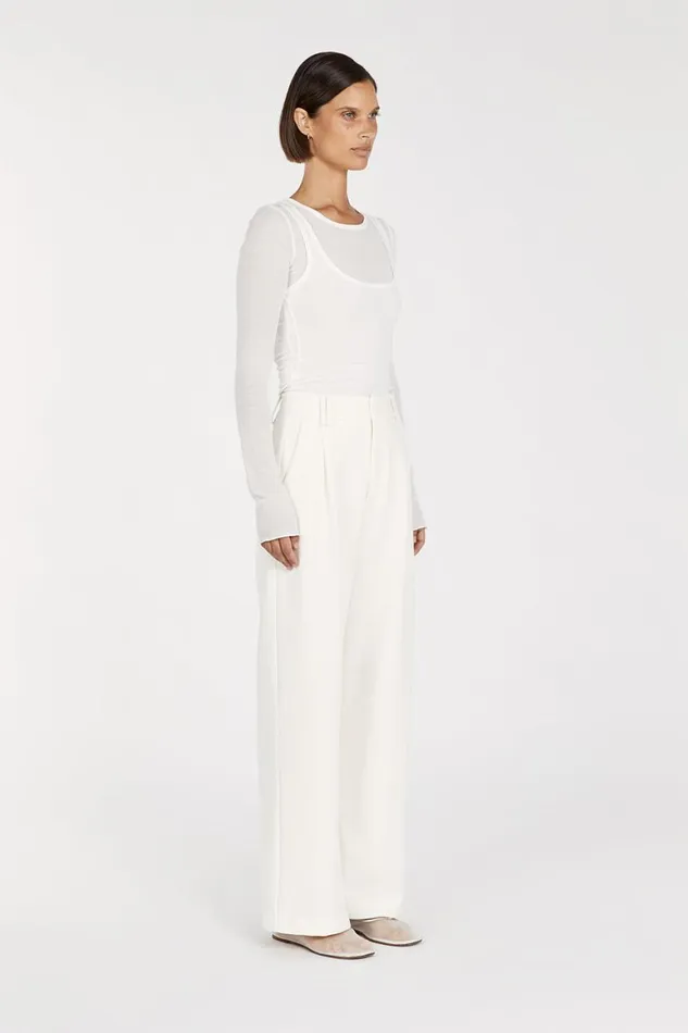 DISSH Knitted JUDE OFF WHITE SLEEVED LAYER TOP 8211 Women