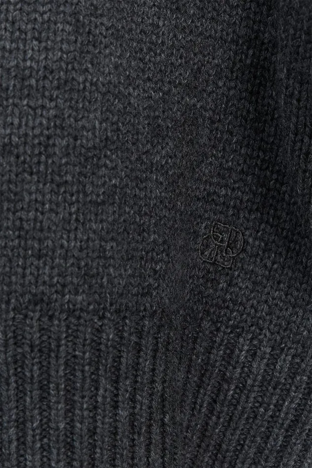 DISSH Long Sleeved OLIVER CHARCOAL MARLE KNIT JUMPER 8211 Women