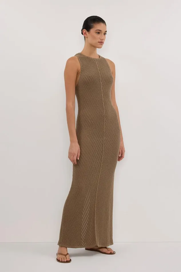 DISSH Maxi Dresses BLOOM OLIVE CROCHET MAXI DRESS 8211 Women