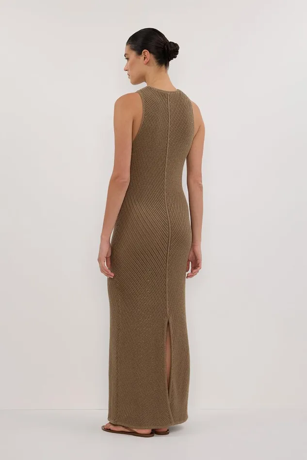 DISSH Maxi Dresses BLOOM OLIVE CROCHET MAXI DRESS 8211 Women