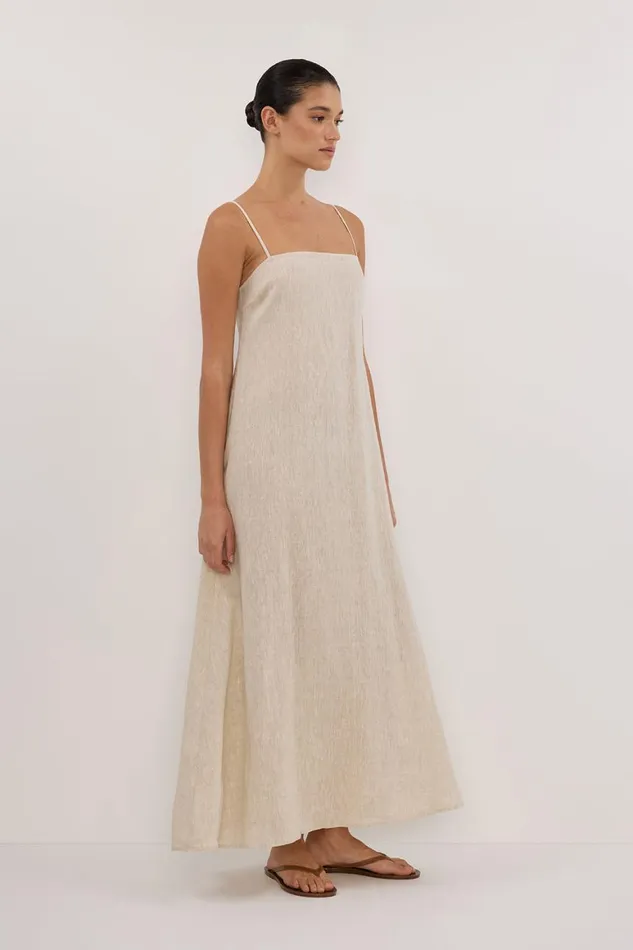 DISSH Maxi Dresses JEM NATURAL LINEN MAXI DRESS 8211 Women