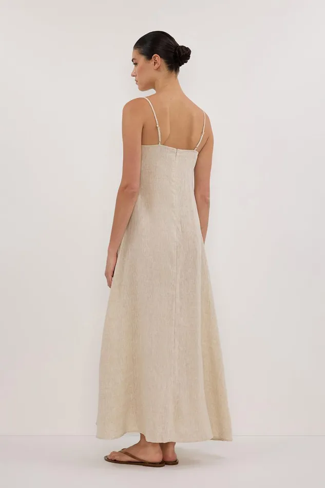 DISSH Maxi Dresses JEM NATURAL LINEN MAXI DRESS 8211 Women