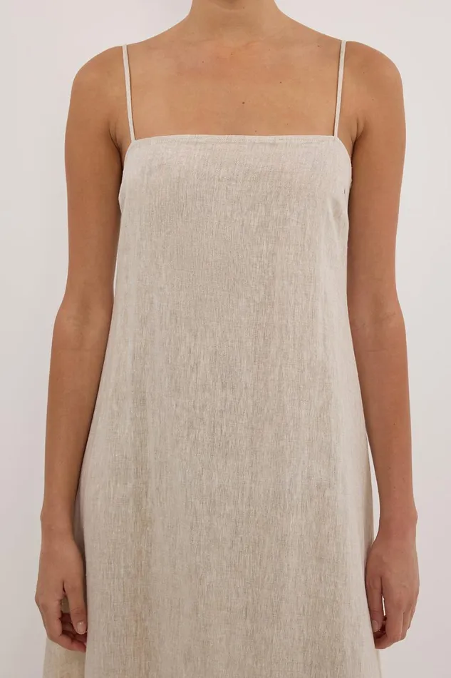 DISSH Maxi Dresses JEM NATURAL LINEN MAXI DRESS 8211 Women
