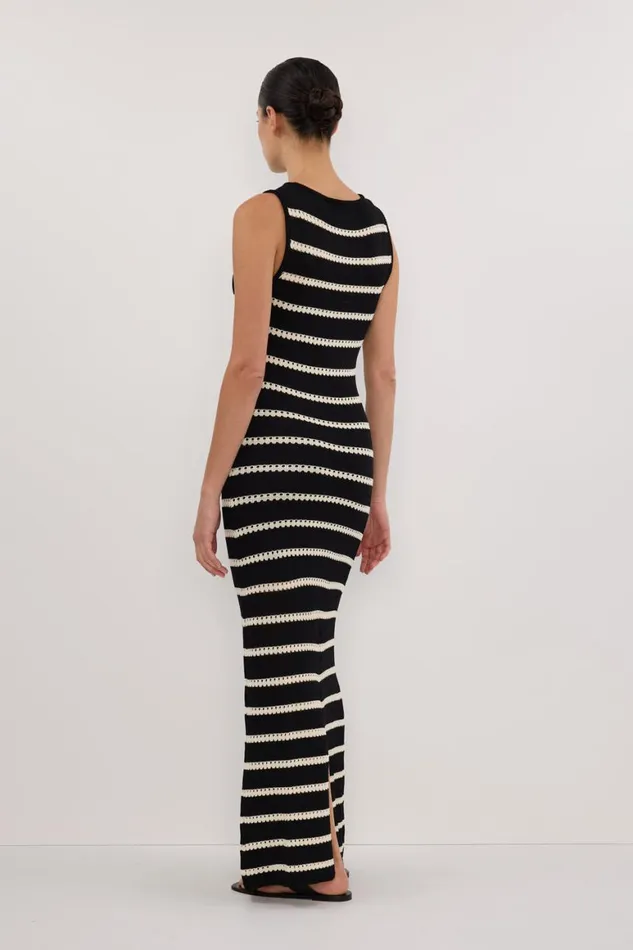 DISSH Maxi Dresses SAM STRIPE BOAT NECK MAXI DRESS 8211 Women