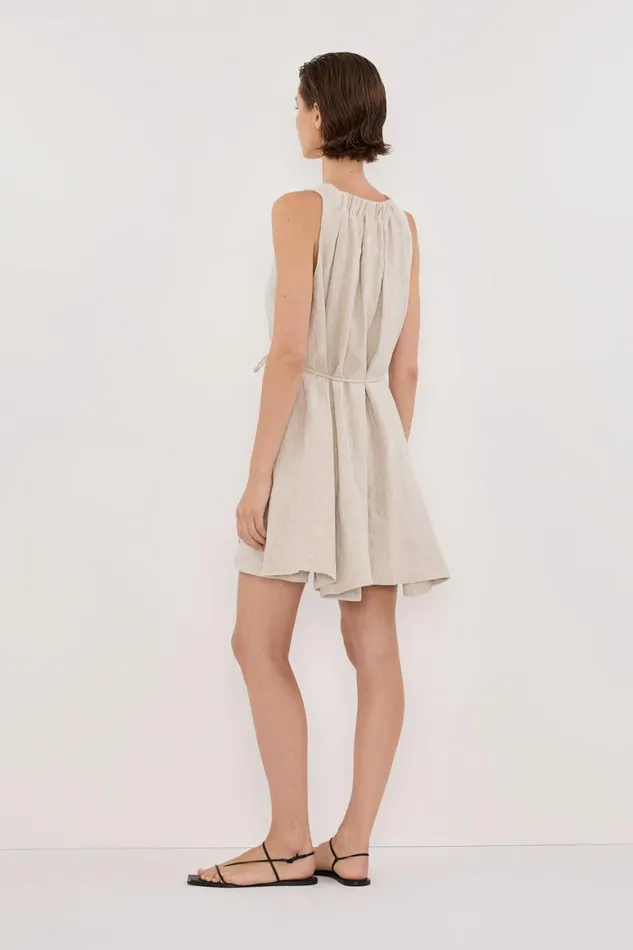 DISSH Mini Dresses ISABELLE NATURAL MINI LINEN DRESS 8211 Women
